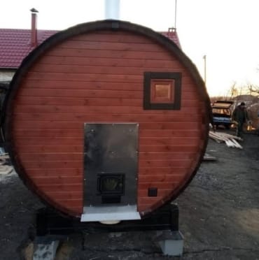 Монтаж бани-бочки №411 от 21.04.2021 в Похвистнево